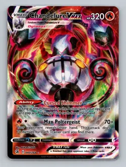 Chandelure VMAX 040/264 Ultra Rare SWSH08: Fusion Strike NM Pokemon - Image 1
