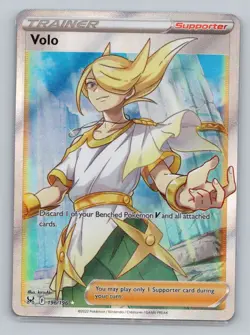 Volo (Full Art) 196/196 Ultra Rare SWSH11: Lost Origin NM Pokemon - Image 1
