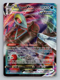 Inteleon VMAX 079/264 Ultra Rare SWSH08: Fusion Strike NM Pokemon - Image 1