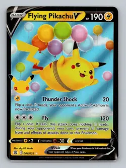 Flying Pikachu V 006/025 Ultra Rare Celebrations NM Pokemon - Image 1