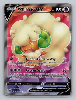 Whimsicott V (Full Art) 160/172 Ultra Rare SWSH09: Brilliant Stars NM Pokemon - Image 1