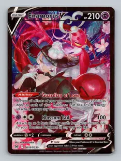 Enamorus V TG18/TG30 Ultra Rare SWSH11: Lost Origin Trainer Gallery NM Pokemon - Image 1