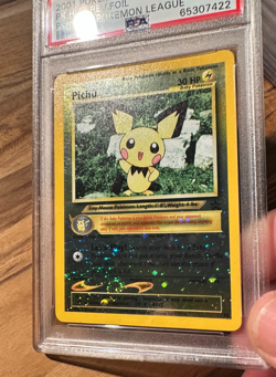Pokemon Black Star Promo Pichu Reverse Holo N/M PSA8 PSA # 65307422 - Image 2
