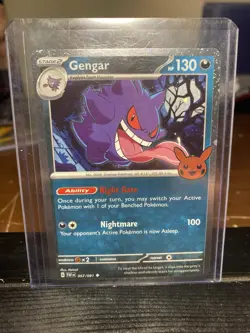 Pokemon Gengar 057/091 Trick or Trade Cosmos Holo Stage 2 130 HP Nightmare - Image 1
