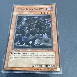 Pitch-Black Warwolf YS16-EN018 Yu-Gi-Oh! Light Play 1st Edition - Image 1