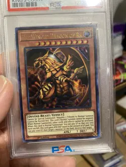 2021 YU-GI-OH! KING'S COURT KICO-EN065 THE WINGED DRAGON RA ULTRA PSA 9 1st ED - Image 1