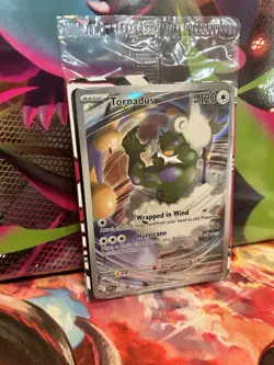 2025 Pokemon SVP EN Tornadus White Flare Black Star Promo #210 Sealed Full Art - Image 2