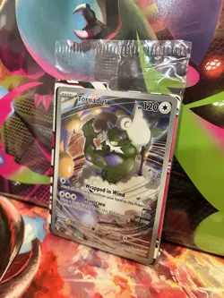 2025 Pokemon SVP EN Tornadus White Flare Black Star Promo #210 Sealed Full Art - Image 3