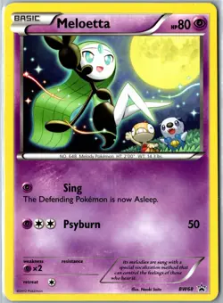 Meloetta BW68 - Black White Promo - Pokemon Card - Image 1