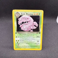 POKEMON CARD DARK WEEZING HOLO 1ST EDITION TEAM ROCKET 14/82 NEAR MINT #14 - Image 1