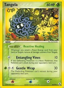 Tangela 44/110 EX Holon Phantoms Uncommon NM Pokemon TCG - Image 1