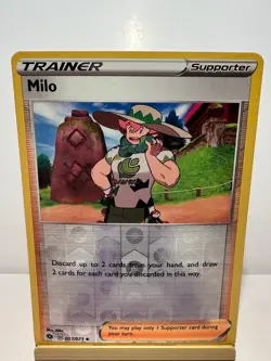 Milo 057/073 Uncommon Champion's Path Pokemon Reverse Holo Near Mint - Image 1