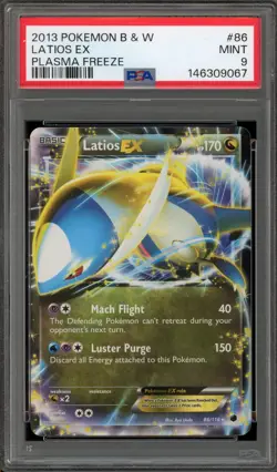 Pokemon Latios EX Plasma Freeze Holo Ultra Rare #86 PSA 9 Mint - Image 1