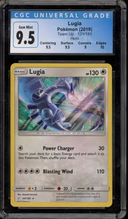 Pokemon Lugia Team Up Holo Rare #131 CGC 9.5 - Image 1