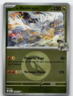 N'S RESHIRAM (ENERGY SYMBOL PATTERN) 154/217 ME: ASCENDED HEROES POKEMON NM/M - Image 1