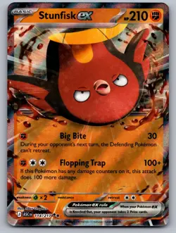 Stunfisk ex 114/217 Double Rare ME: Ascended Heroes Pokemon Near Mint - Image 1