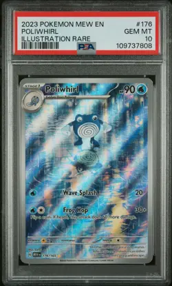 PSA 10 Poliwhirl 176/165 Pokemon 151 Illustration Rare - Image 1