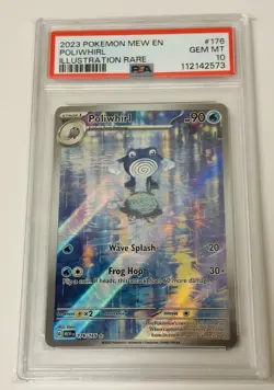 Poliwhirl 176/165 PSA 10 English Pokemon 151 MEW EN Illustration Rare Holo Gem - Image 1