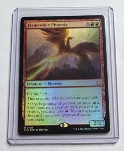 Flamewake Phoenix #198 Foundations Foil Rare MTG NM/M - Image 1