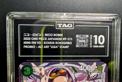 One Piece TCG | Nico Robin | Alt Art | ASIA Mini Tin Vol.2 Promo | P-111 TAG 1O - Image 3