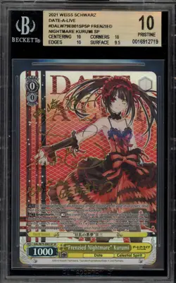 Weiss Schwarz "Frenzied Nightmare" Kurumi DAL/W79-E001SP SP BGS 10 Pristine - Image 1