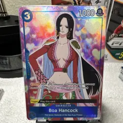 Bandai One Piece CCG Boa Hancock Foil ST03-013 1000 Character Card English - Image 1