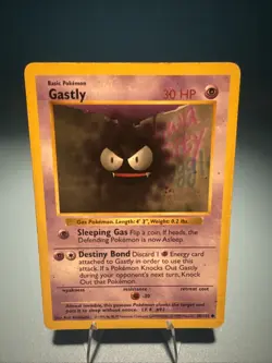 Gastly #50/102 Shadowless Non Holo 1999 Base Set Pokemon Card - Image 1