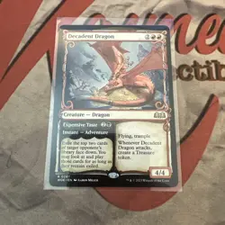 MTG Decadent Dragon - Showcase - Wilds of Eldraine - WOE MTG Regular! #0267 - Image 1