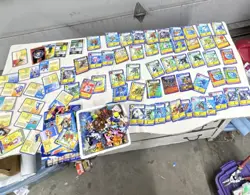 Bandai Digimon CCG 1st Edition 80 Card Lot Agumon Gabumon Figures Holo 1999 - Image 1