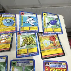 Bandai Digimon CCG 1st Edition 80 Card Lot Agumon Gabumon Figures Holo 1999 - Image 4