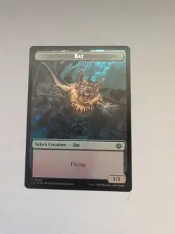 MTG Lost Caverns of Ixalan *FOIL* TOKEN Bat #0006 Treasure #0018 - Image 1