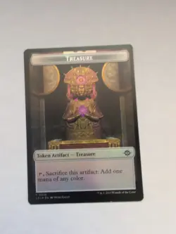 MTG Lost Caverns of Ixalan *FOIL* TOKEN Bat #0006 Treasure #0018 - Image 2