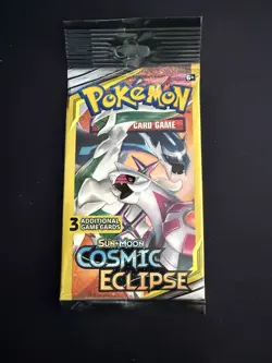 POKEMON Sun & Moon COSMIC ECLIPSE 3 Card Mini Booster Pack -4 Packs Art Set 2019 - Image 3