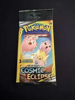 POKEMON Sun & Moon COSMIC ECLIPSE 3 Card Mini Booster Pack -4 Packs Art Set 2019 - Image 5
