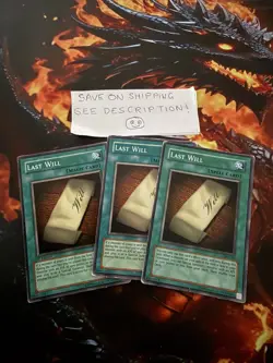 3x Last Will Playset Mixed Set/Edition/Rarity YuGiOh! Cards - Combined Postage! - Image 1