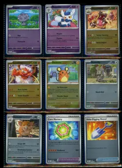 Pokemon TCG Binder Card Lot Perfect Order X154 Cards - Hit, Reverse , Holo, Bulk - Image 3