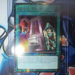 RA03-EN265 Card of Demise Spell Quarter Century Secret Rare 1st Ed Holo Konami - Image 2