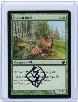 Golden Hind Journey into Nyx Signed Artist Proof MTG - Image 1