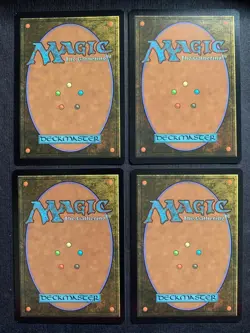 MTG Magic the Gathering x4 Basic Land Island (V.3) Signed Commander Masters - Image 2