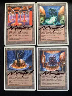 Magic the Gathering MTG x4 Urza´s Power Plant Signed Chronicles Tedin - Image 1