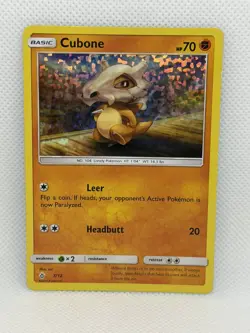 Pokemon Cubone Holo Promo McDonald's 2018 7/12 - Image 1