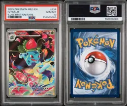 2025 POKEMON MEG EN-MEGA EVOLUTION ILLUSTRATION RARE #134 IVYSAUR PSA 10 - Image 3