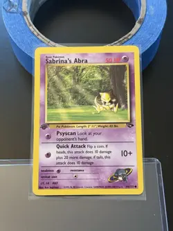 Sabrina's Abra - 1st Edition - 94/132 Gym Challenge - Pokemon TCG - 2000 - Image 1