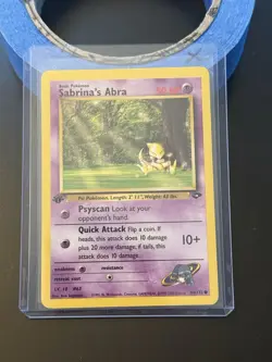 Sabrina's Abra - 1st Edition - 94/132 Gym Challenge - Pokemon TCG - 2000 - Image 3