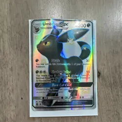 Pokemon Umbreon GX SV69/SV94 Hidden Fates Shiny Vault Full Art Holo Rare 200 HP - Image 1