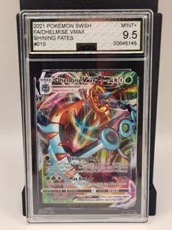 Dhelmise VMAX 010/072 AGS 9.5 Mint+ 2021 Pokemon Shining Fates Graded Slab Card - Image 1