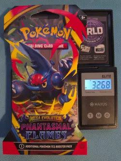 (HEAVY)🔥 32.68g Pokemon TCG Phantasmal Flames Sleeved Booster Pack Sealed✅ - Image 1
