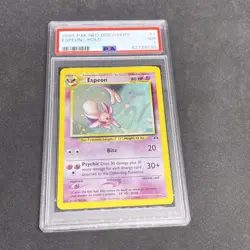 2001 Pokemon Neo Discovery Espeon Holo #1 PSA 7 - Image 1