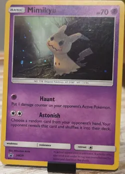 Mimikyu SM29 Promo Holo Basic 70 HP English Mitsuhiro Arita The Pokemon Company - Image 1
