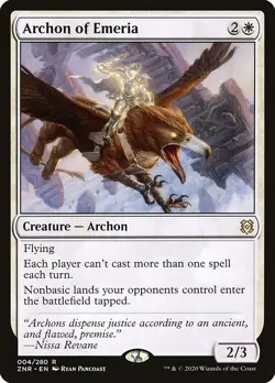 Archon of Emeria 1x FOIL ZNR MTG Zendikar Rising Rare MINT white - Image 1